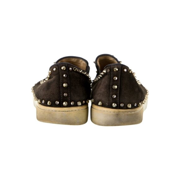 Christian Louboutin Slip Ons Black Suede With Studs Size 42 US About9 For Men main image 5